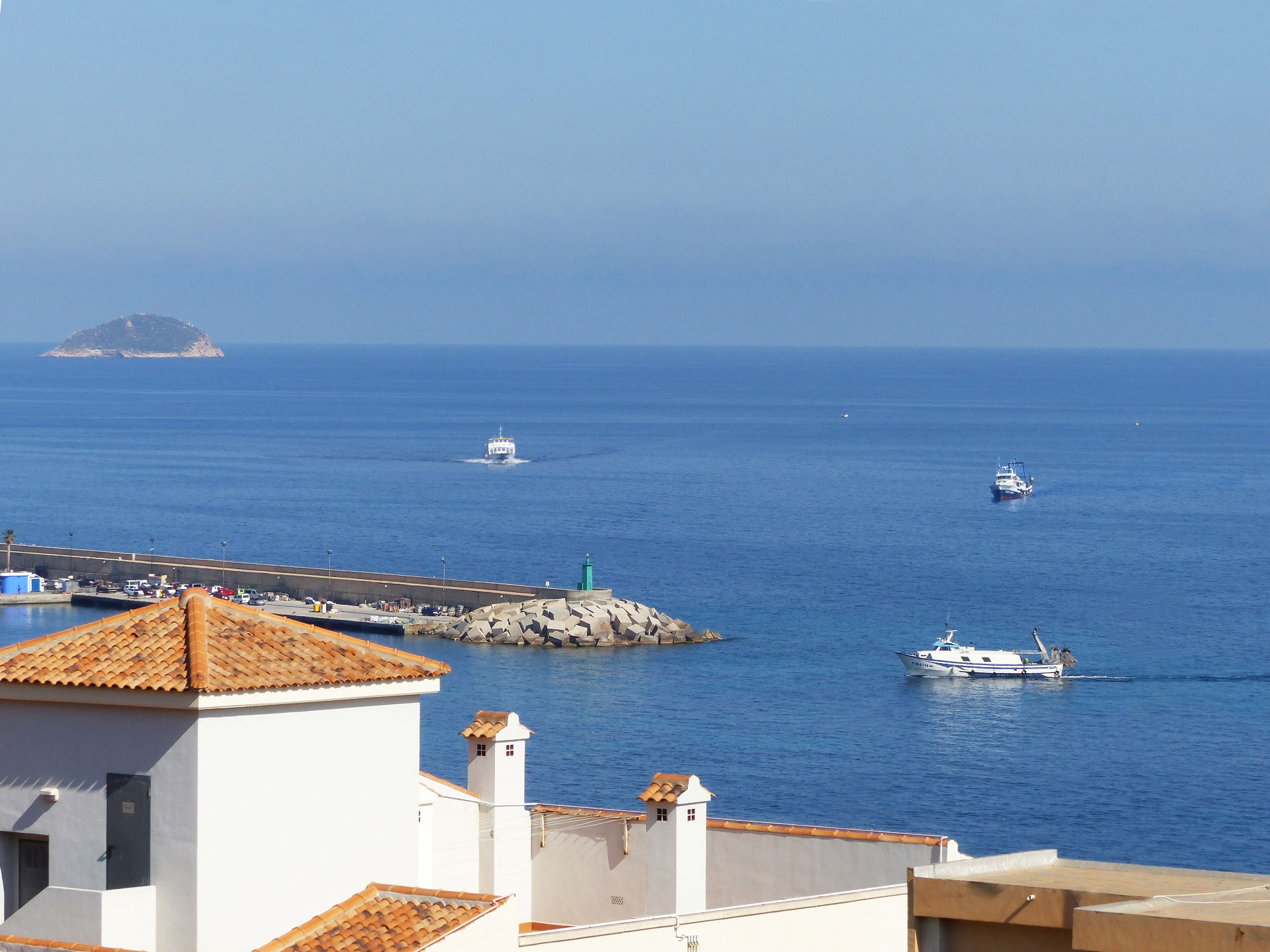 Llegada barcos desde el hotel